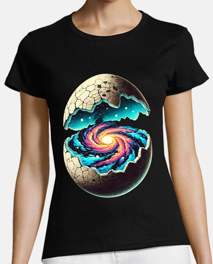 T-shirt eye of the storm in a v-neck egg