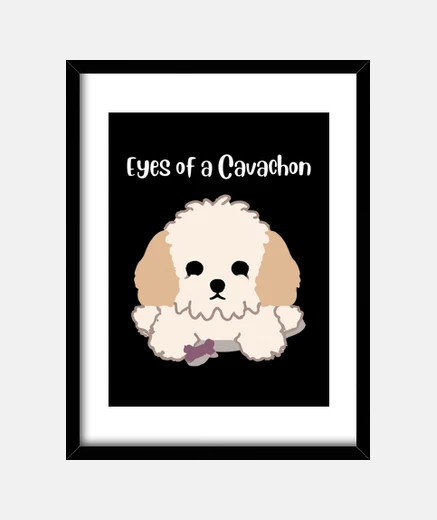 Framed Eyes of a Cavachon