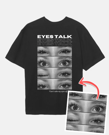 Camiseta EYES TALK - CAMISETA OJOS TREND TIK TOK
