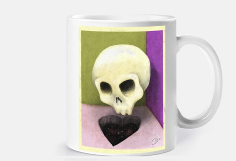 Tazza f all ing in amoree skull verde