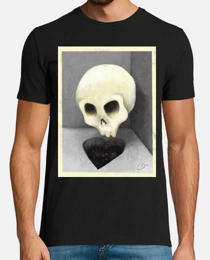 Tee-shirt f all ing in love skull bnw