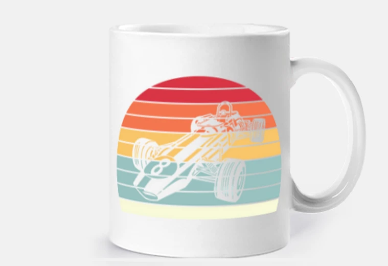 Tazza f1 1970 tramonto vintage vintage