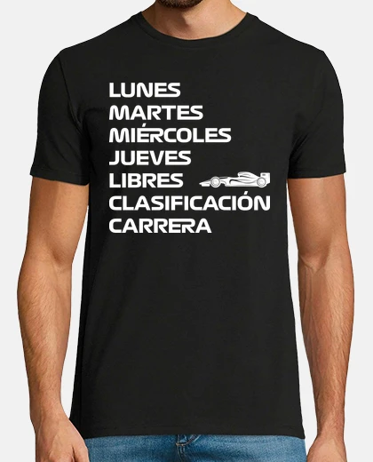 T-shirt f1 free week race classification