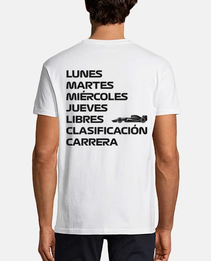 Camiseta F1 SEMANA LIBRES CLASIFICACIÓN CARRERA