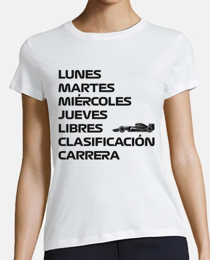 Camiseta F1 SEMANA LIBRES CLASIFICACIÓN CARRERA