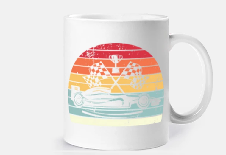 Tazza f1 tramonto vintage vintage