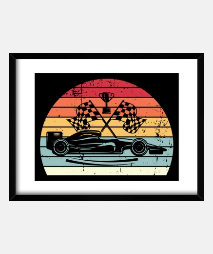 Quadro f1 tramonto vintage vintage