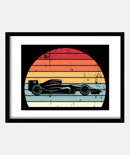 Quadro f1 tramonto vintage vintage