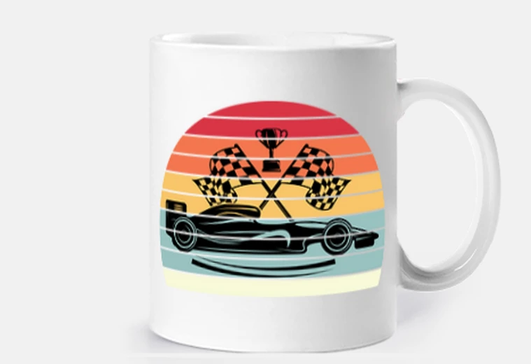 Tazza f1 tramonto vintage vintage