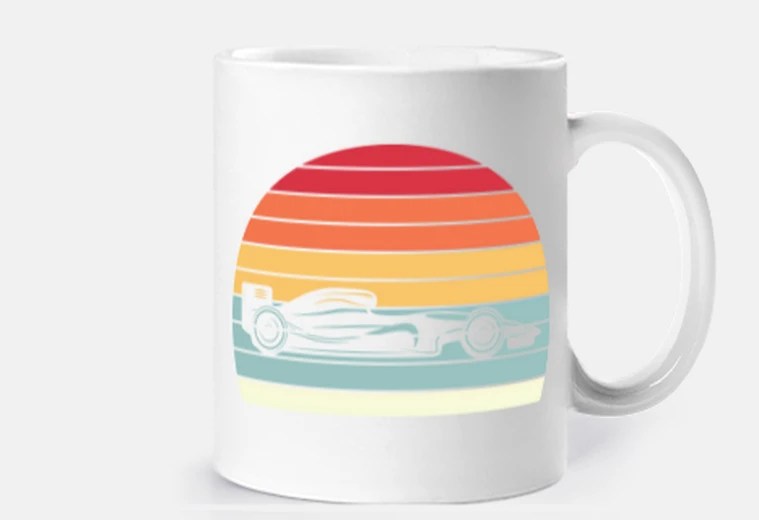 Tazza f1 tramonto vintage vintage