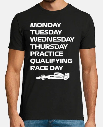 Camiseta F1 WEEK PRACTICE QUALIFYING RACE DAY