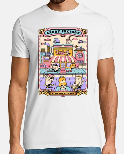 T-shirt fabbrica di caramelle