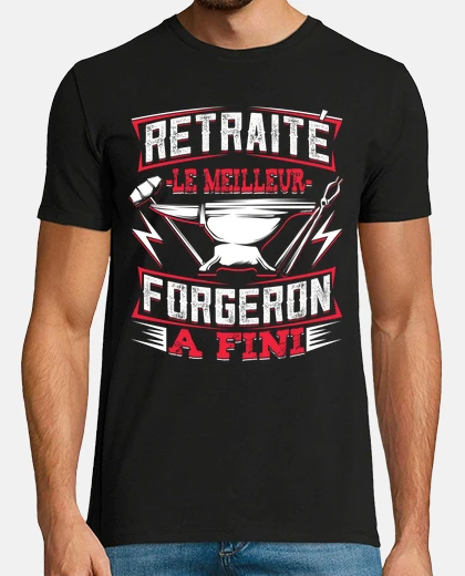 T-shirt fabbro forgia divertente pensione