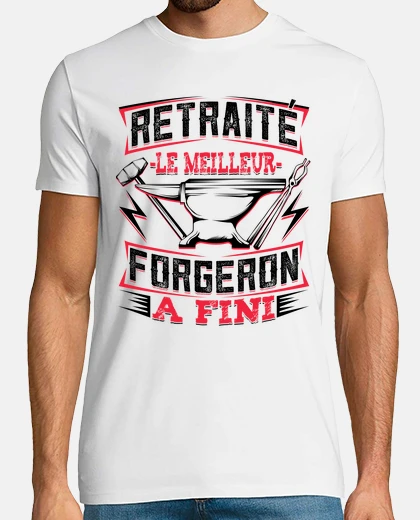 T-shirt fabbro forgia divertente pensione