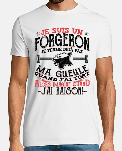 T-shirt fabbro forgiatura divertente