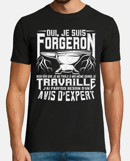 T-shirt fabbro forgiatura divertente