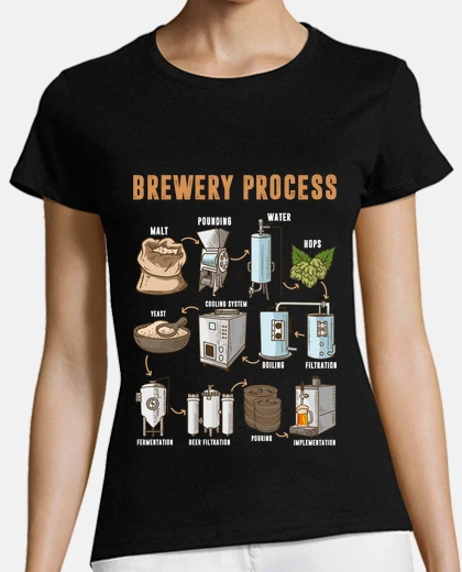Tee-shirt fabrique de la bière artisanale brassage de bières humour bière alcool