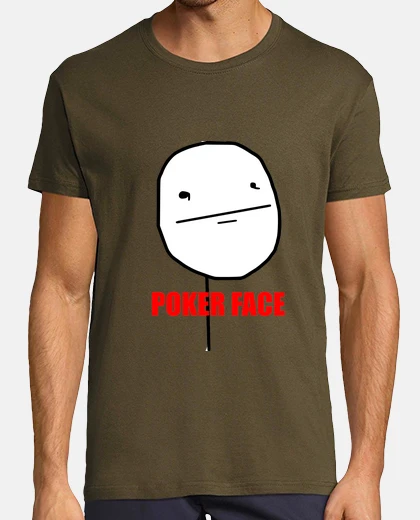 T-shirt faccia da poker