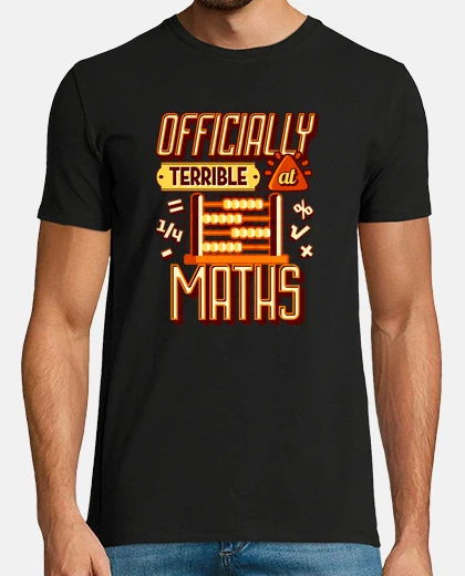 T-shirt faccio schifo in matematica ufficialmen