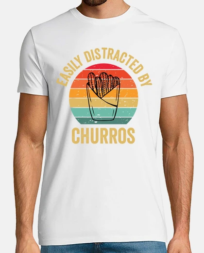 Tee-shirt facilement distrait par les churros