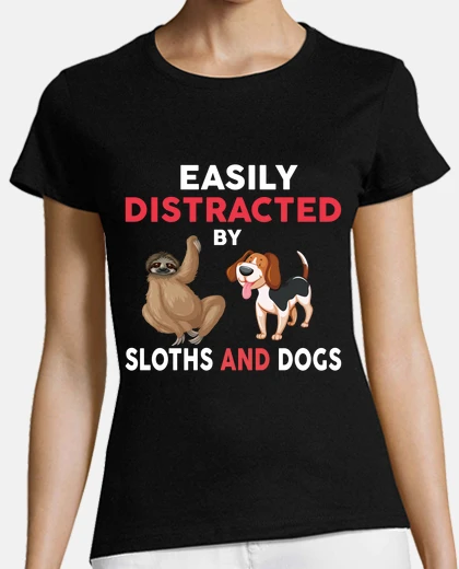 Tee-shirt facilement distrait par les paresseux e