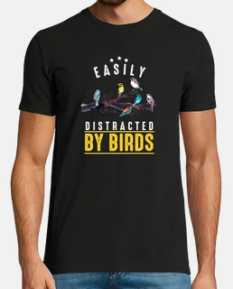 facilement distrait par les oiseaux