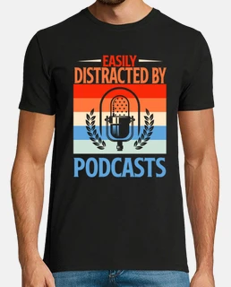 facilement distrait par les podcasts cadeau pour podcasteur