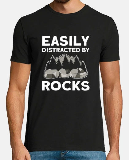 T-shirt facilmente distratto dalle rocce rockho