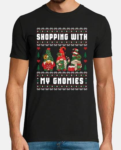 Tee-shirt faire du shopping avec mes gnomies gnom
