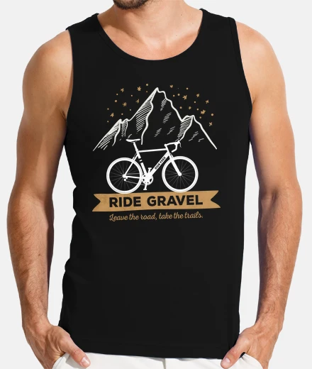 Tee-shirt faire du vélo de gravier bicicleta grav