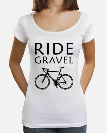 Tee-shirt faire du vélo de gravier vélo de cycloc