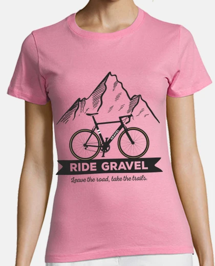 Tee-shirt faire du vélo de gravier vélo vélo