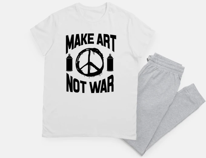 Pyjama Faites de l art pas la guerre