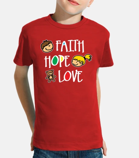 Children's faith hope and love (dark)