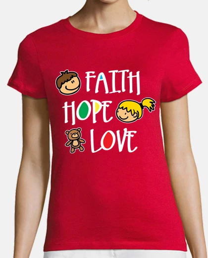 Camiseta Faith Hope and Love (oscuro)