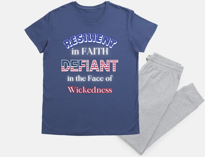 Pyjama Faith Men Power Quote Resilient Defiant