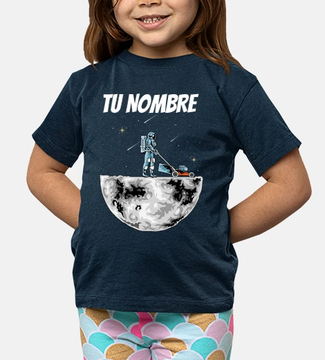 Abbigliamento falciatrice astronauta sulla luna personalizzata