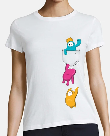 Camiseta Fall Guys Bolsillo