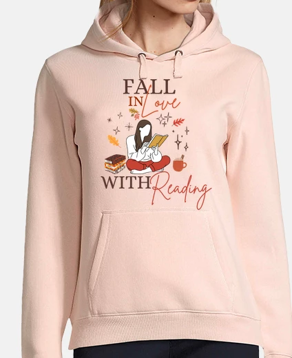 Hoodie Fall In Love With Reading - Fall Reading - Fall English Reading Teacher