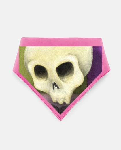 Mascotas falling in love skull green