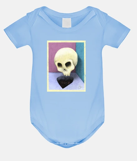 Kids falling in love skull pink