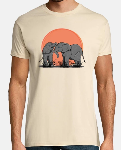 T-shirt famiglia degli elefanti