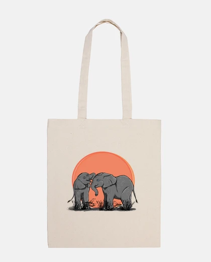 Borsa famiglia degli elefanti