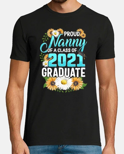 T-shirt famiglia di laureati corrispondenti camicie bambinaia orgogliosa di una classe 2021 regalo di laurea
