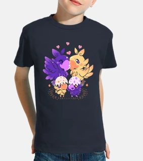 familia cariñosa del choco - camisa de los niños