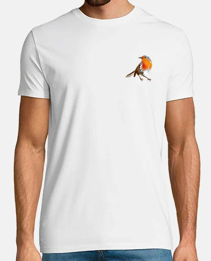 Camiseta familiar robin gorriones logo bolsillo marca moda