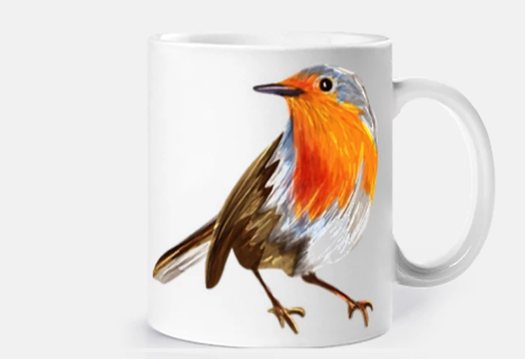 Cup familiar robin passerines