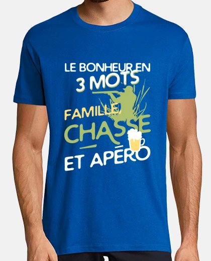 Tee-shirt Famille - chasse - apéro
