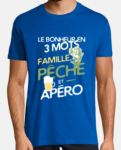 Tee-shirt Famille - pêche - apéro