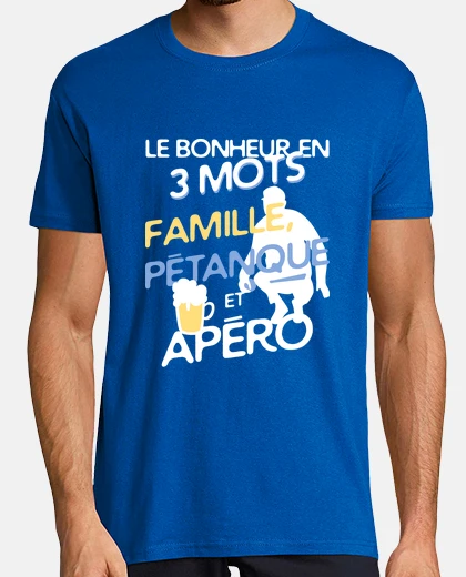 Tee-shirt Famille - pétanque - apéro